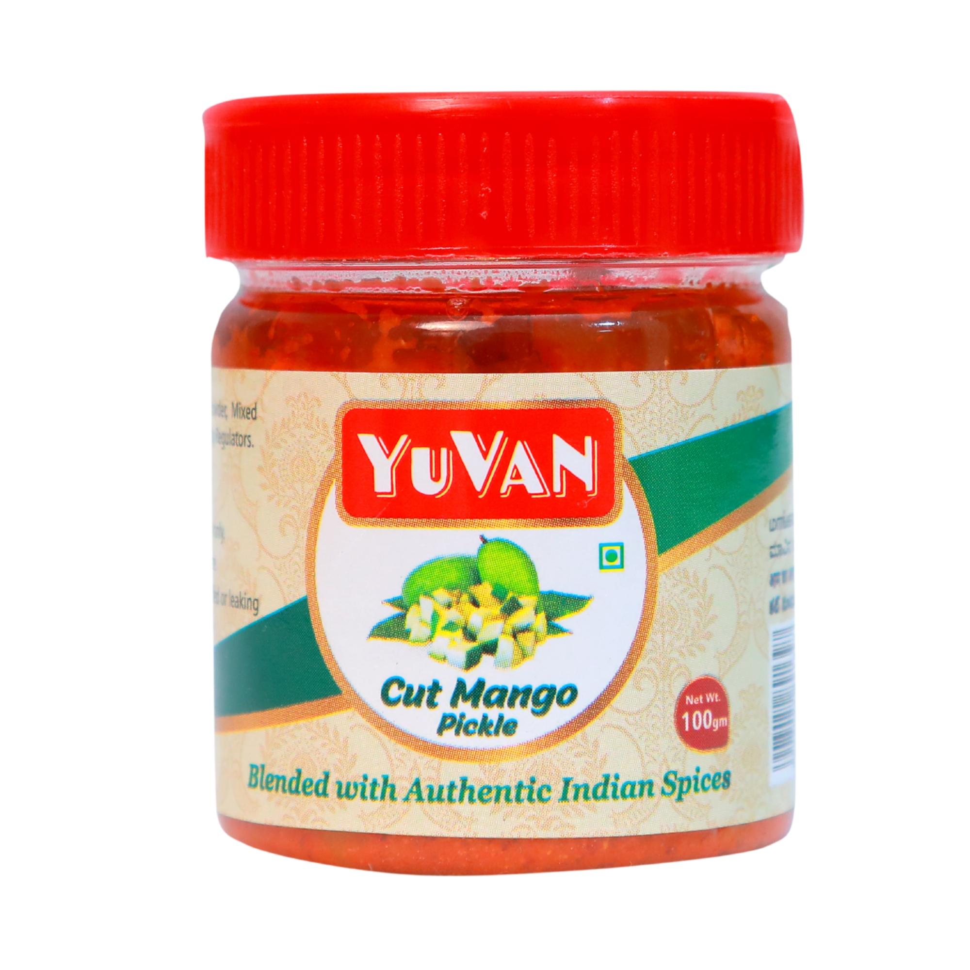 Cut Mango Pickle 100Gm - Shape: Cube