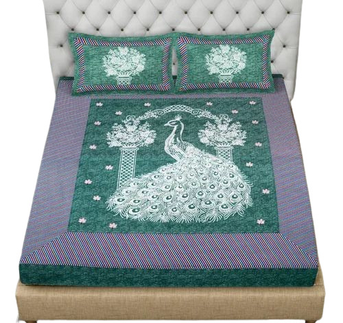 Designer King Size Cotton Bedsheet