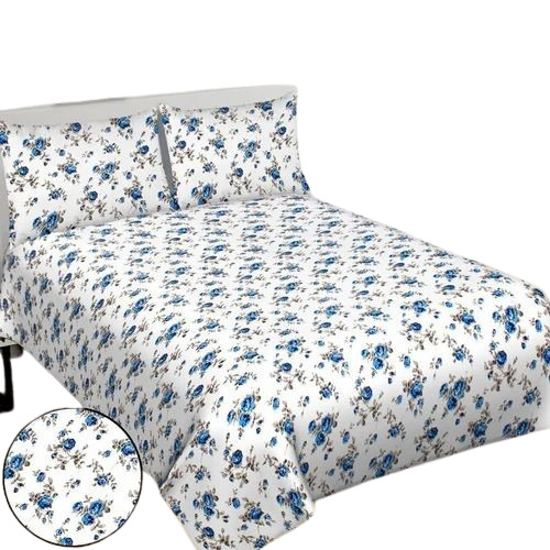 King Size Cotton Printed Bed Sheet
