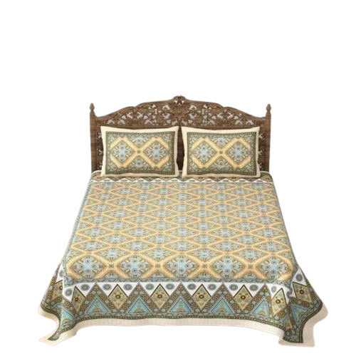 Multicolor Printed Double Bedsheets - 100% Cotton Double Size, Multicolor | Lightweight, Wrinkle Resistant, Shrink Resistant