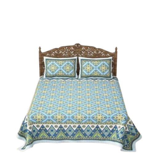 Printed Double Bedsheets - 100% Cotton, Double Size, Multicolor | Lightweight, Wrinkle Resistant, Shrink Resistant