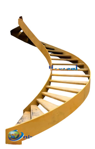 Stainless Steel 304 Staircase - 1000mm Width, Painted Finish, Rust Proof, Modern Style