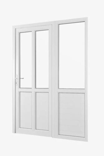 Stylist White UPVC Casement Window - UPVC, Customized Size, White, Polished Finish | Anti Corrosion, Screw-In Installation