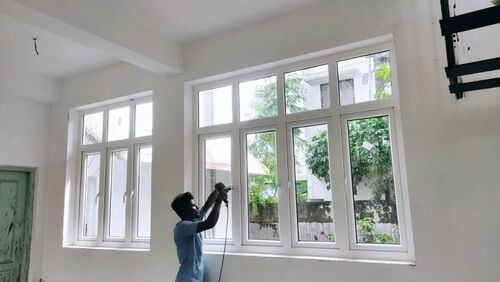 Upvc Fixed Casement Window - Customized Size, White, UPVC | Anti Corrosion, Screw In Installation, Polished Surface, Stylist, Long Lasting