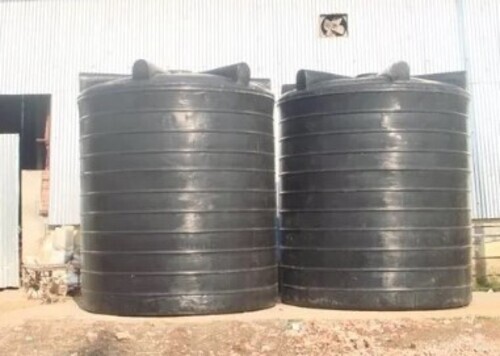 10000 Liter Hdpe Chemical Tank - 10000 Ltr, Black | New, Industrial Grade, Cylindrical, Custom Size