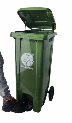 120 Liter Plastic Wheeled Dustbins With Pedal