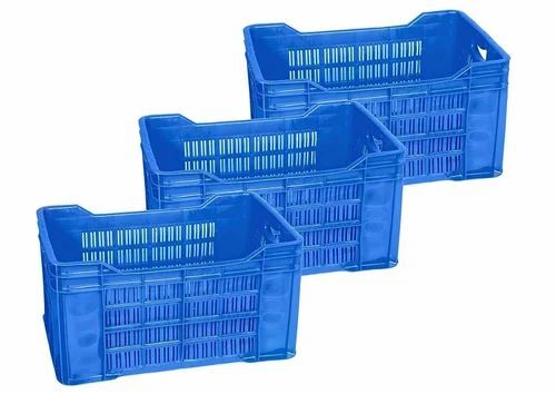 20 Kg Multipurpose Blue Plastic Crate