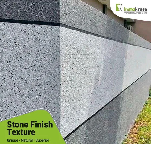 Boundary Wall Stone Finish Texture