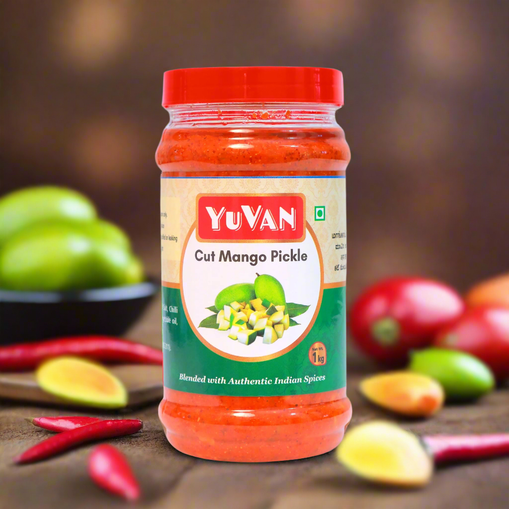Cut Mango Pickle 1Kg - Shape: Cube