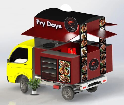 Food Van - Steel, Brown & Yellow | New, Durable, Long Lasting Catering Vehicle