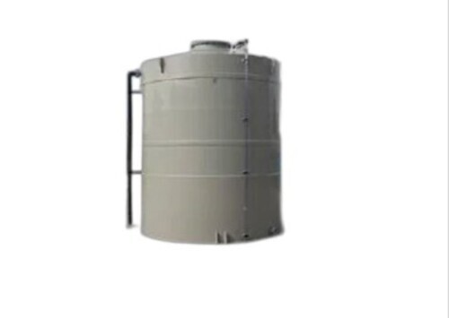 Industrial Acid Storage Tank - Plastic, Customized Size, White Cylinder | Industrial Grade, Tested Quality, Timely Delivery