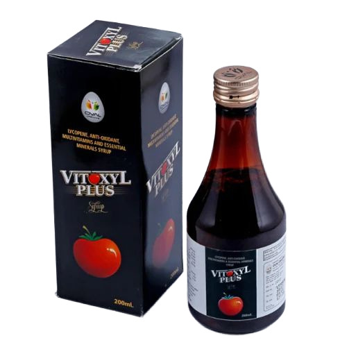 Lycopene Anti Oxidant Multivitamins Syrup - 200ml Bottle Liquid Dosage | 99% Purity Promotes Healthy Growth & Nutrition 12 Months Shelf Life
