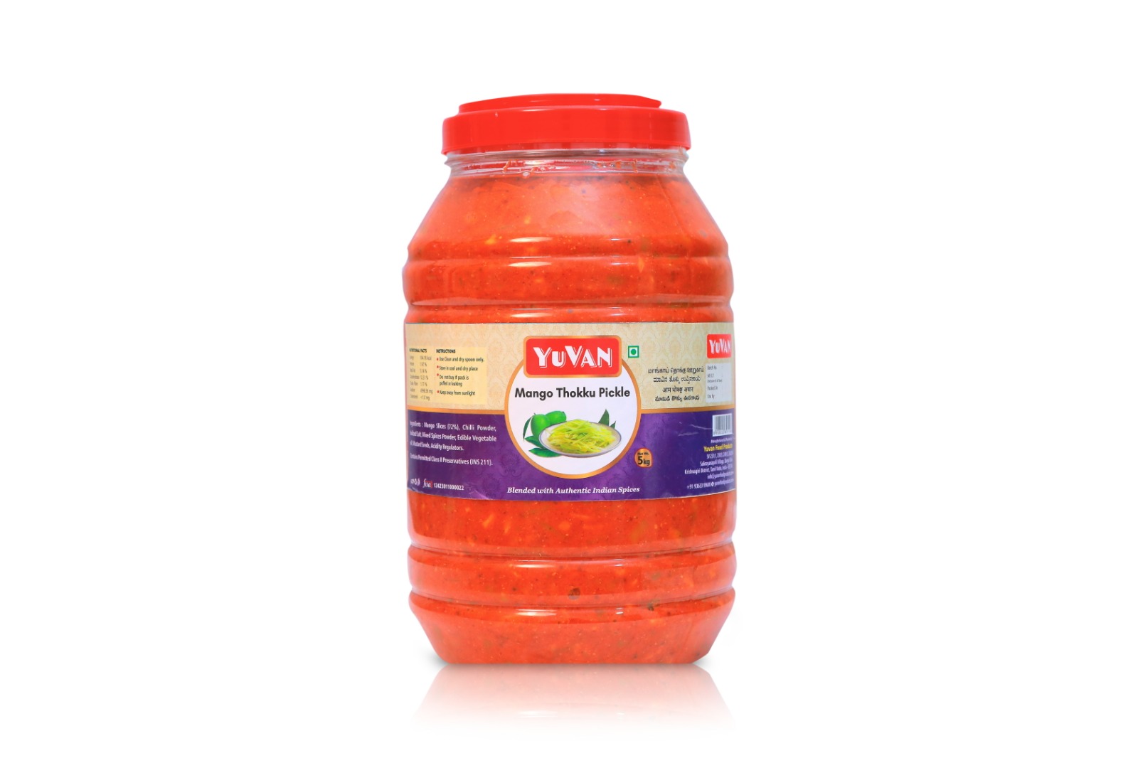 Mango Thokku Pickle 5Kg - Shelf Life: 12 Months