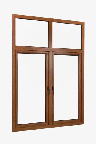 Upvc Laminated Casement Windows - Customized Size, Brown | Anti Corrosion, Screw In Installation, Stylistic Design