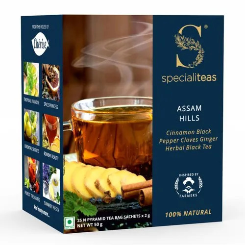 50g Cherise Assam Hills Cinnamon Black Pepper Ginger Black Tea