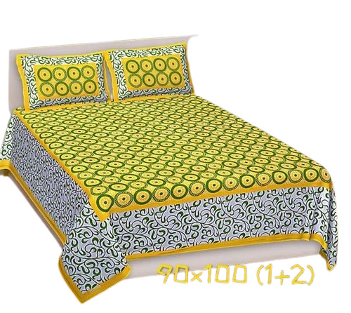 Cotton Printed Double Bedsheet By Ss Overseas