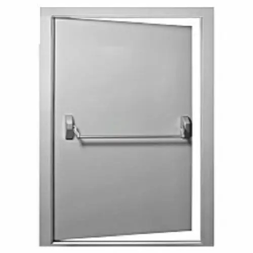 Emergency Exit Door - Steel, Customized Size, Grey, Powder Coated | Panic Bar, Fire Resistant, Corrosion Resistant, Secure Locking, Easy Installation