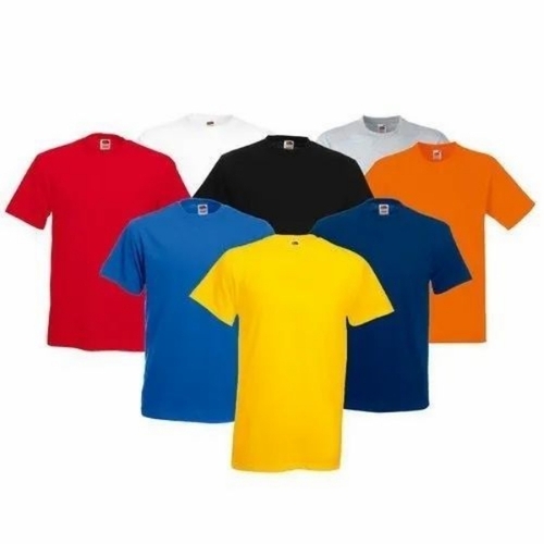 Mens T Shirts - Cotton, S to XXXL, Various Colors | O-Neck, Lightweight, Soft Smooth Texture, Machine Stitched