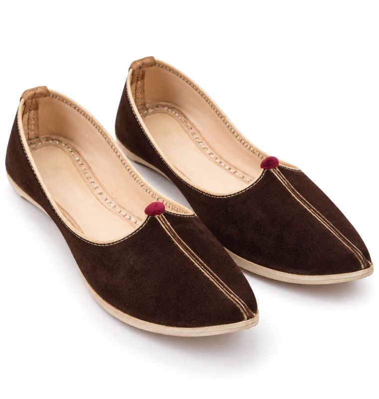 Mymarwar Dark Brown Rajasthani Mojari