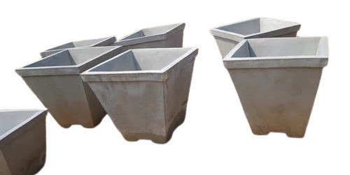 Polished Cement Garden Pot