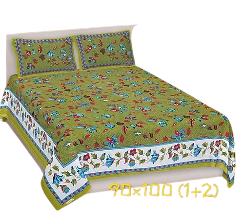 Pure Cotton Printed Double Bedsheet