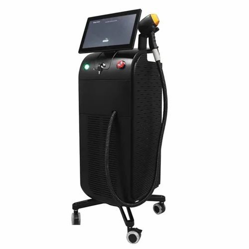 Semi Automatic Diode Laser Hair Removal Machine - ABS, Black, 1064 nm, 1200W | Touch Control, Air Cooling, LED Display, 50 Hz