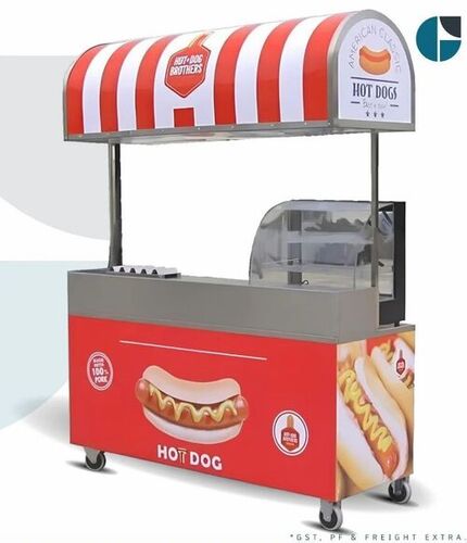 Stylist Ss Fast Food Stall - Standard Size, Red | Modern Appearance, Durable, Long Lasting