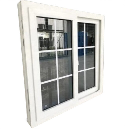 2 Track Toughened Glass Upvc Sliding Window