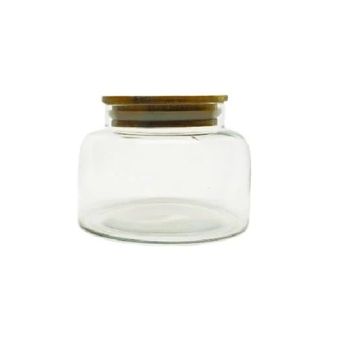 200ml Glass Dry Fruits Storage Jars - Glass, 200ml, Iron Lid | Elegant Design, Secure Fitting Lid, Stylish Home DÃ©cor