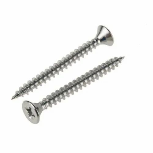 8mm Pan Head Self Drilling Screw - Stainless Steel, Silver, Polished Finish | Corrosion Resistant, Round Head