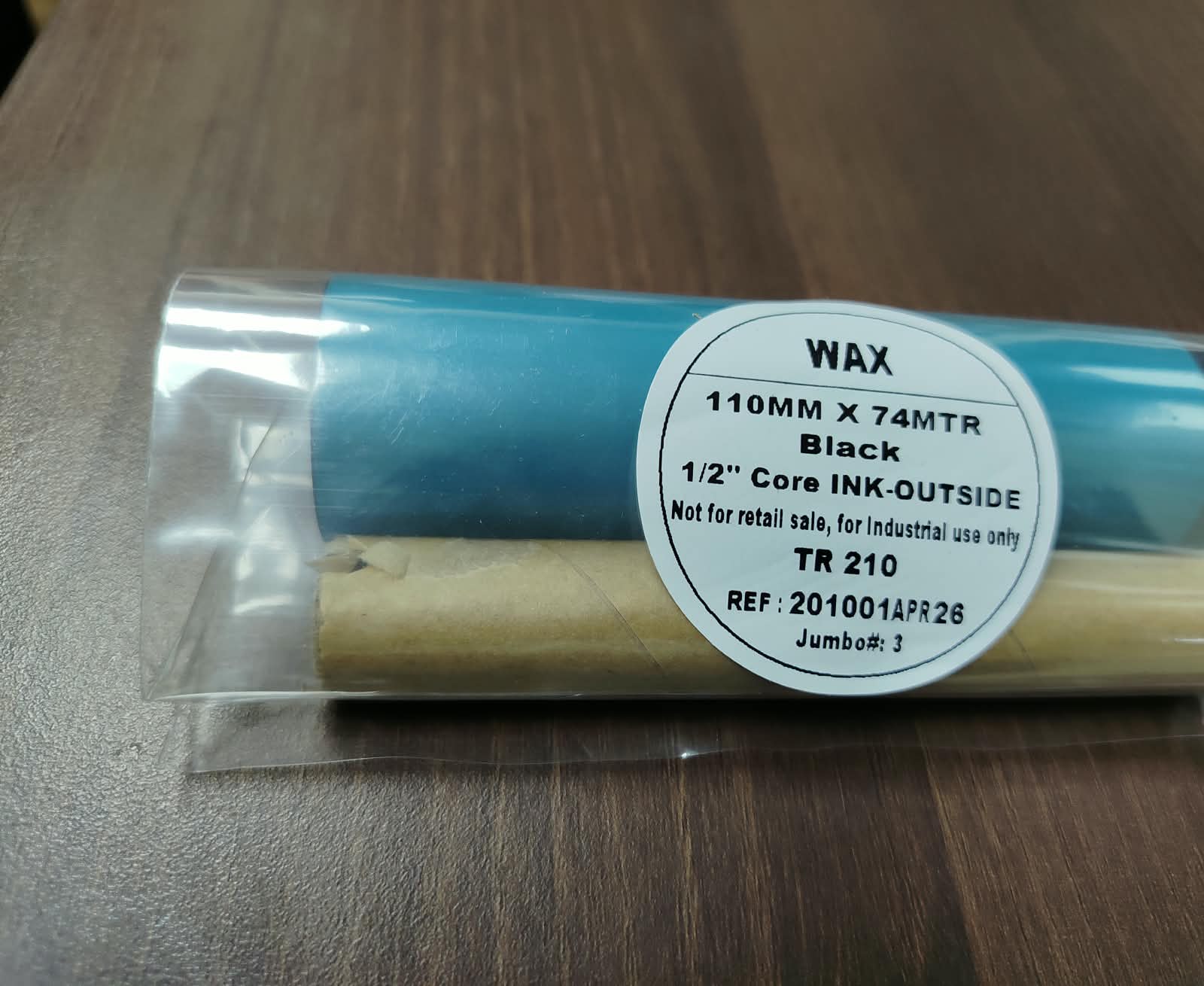 Barcode Wax Ribbon Label Printing Ribbon