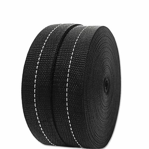 Black Niwar Tape - Polypropylene 1 Inch, Black | Plain Texture, Fine Finished, Durable