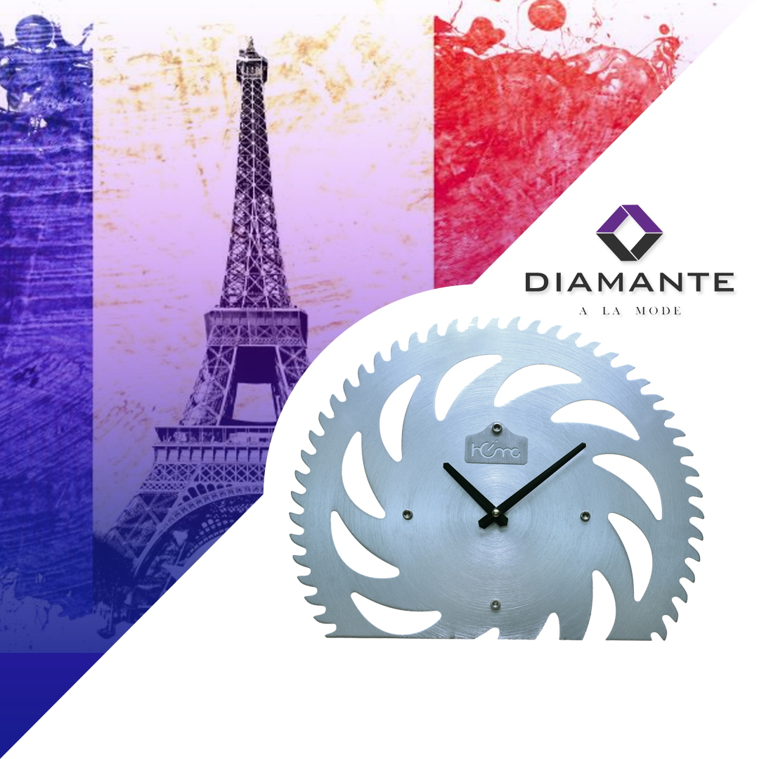 Blading Designer Latest Stylish Met Wall Clock