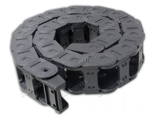 Cable Drag Chain - Plastic, All Sizes, Grey | Flexible Movement, Abrasion Resistance, Noise Reduction, Wear and Bend Protection