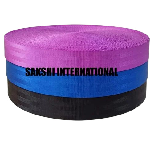 Car Seat Belt Niwar - Polypropylene Roll, Multiple Colors, Customized Size, Plain Style, Fine Finished, Durable