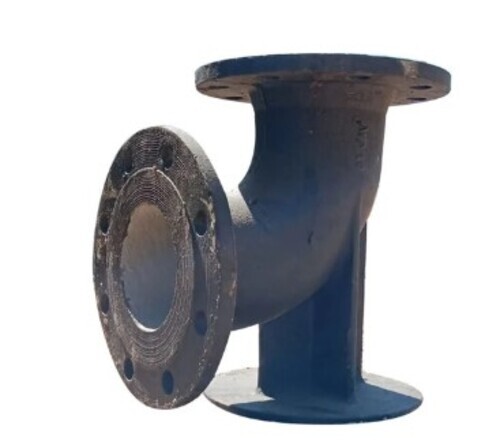 Cast Iron Duck Foot Bend - Cast Iron, 13mm Thickness, Black, Galvanized | Pipe Fitting, Customizable, Tested Quality
