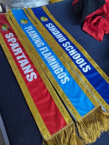 College Printed Sashes