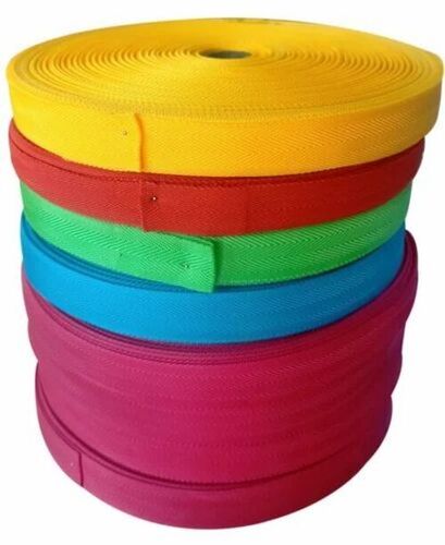 Colored Pp Niwar Tape - Polypropylene, 1 Inch x 10 Meter, Multiple Colors | Plain Texture, Fine Finished, Durable Roll