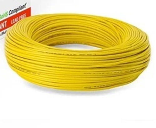 Copper Flexible Cables - Copper, All Sizes, Yellow, 220-300V | High Conductivity, Flexible, Heat Resistant, Flame Retardant, Durable