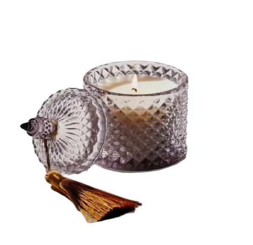 Decorative Candle Jar With Wax