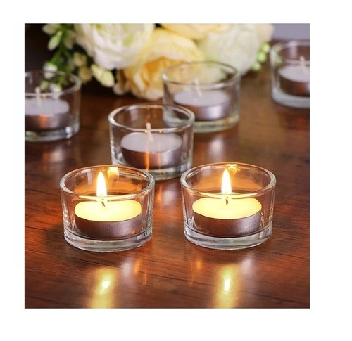 Decorative Crystal Glass T Light Candle Holder