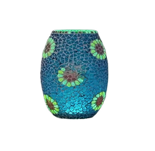 Decorative Turkish Glass Dholak Shape Mosaic Table Lamp