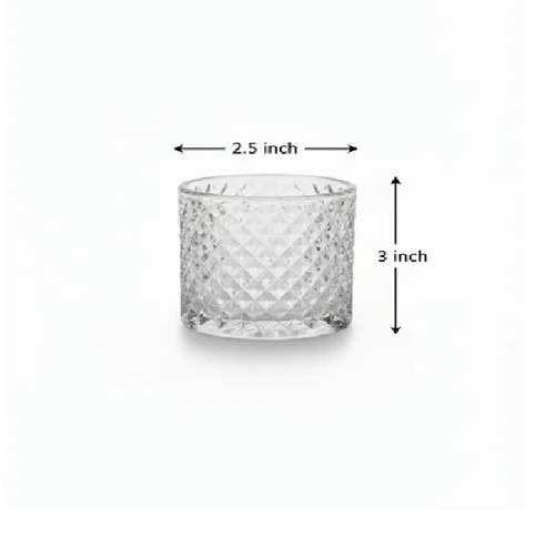 Diamond Crystal T Light Candle Holder