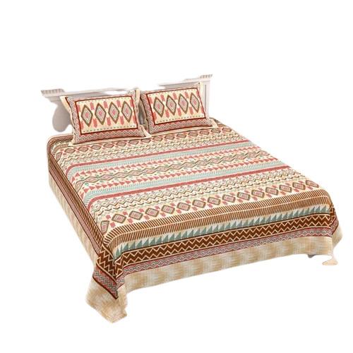 Fancy Cotton Double Bedsheet