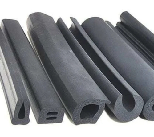 Glass Windscreen Rubber Profile - Color: Black