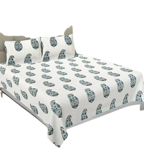 Hand Block Printed Bedsheet