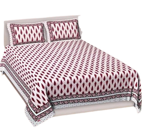 King Size Printed Cotton Bedsheets