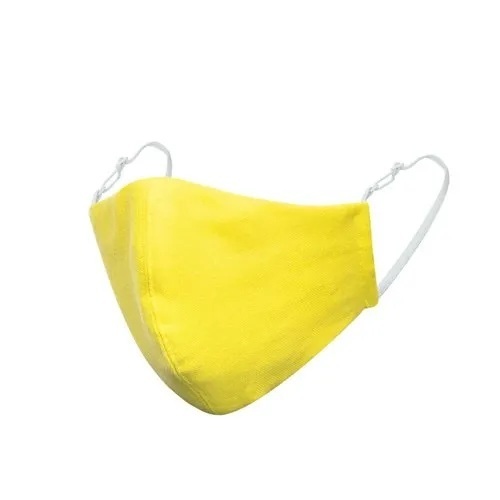 Nose Mask - Breathable Flexible Fabric, Yellow, One Size | Dust Protection, Adjustable Straps, Comfortable Fit, Reusable