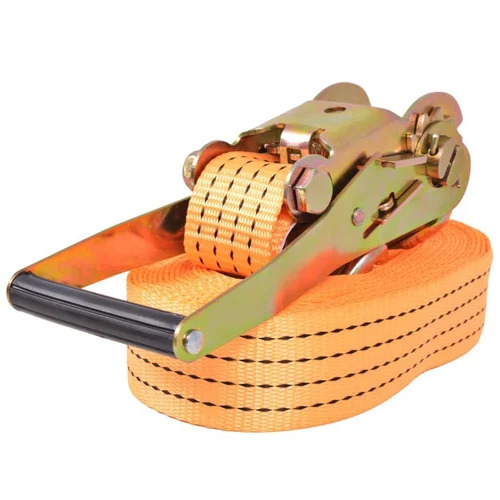 Orange Polyester Ratchet Lashing Belt