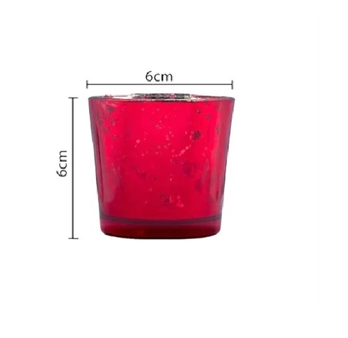 Pink Glass Candle - Glass & Wax, 6 Inch, Pink, Handmade, Scented, Round Wax Candle, Cotton Wick